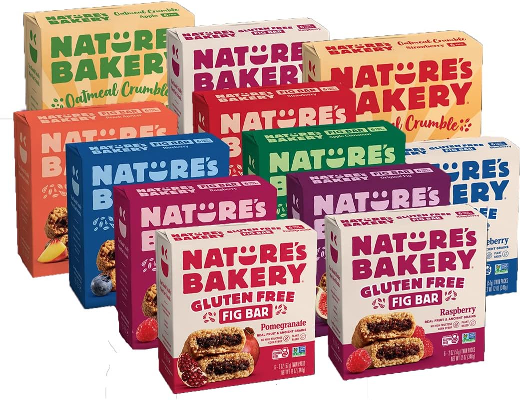 Nature's Bakery Blueberry Fig Bars, 6 Count, Vegan, Non GMO