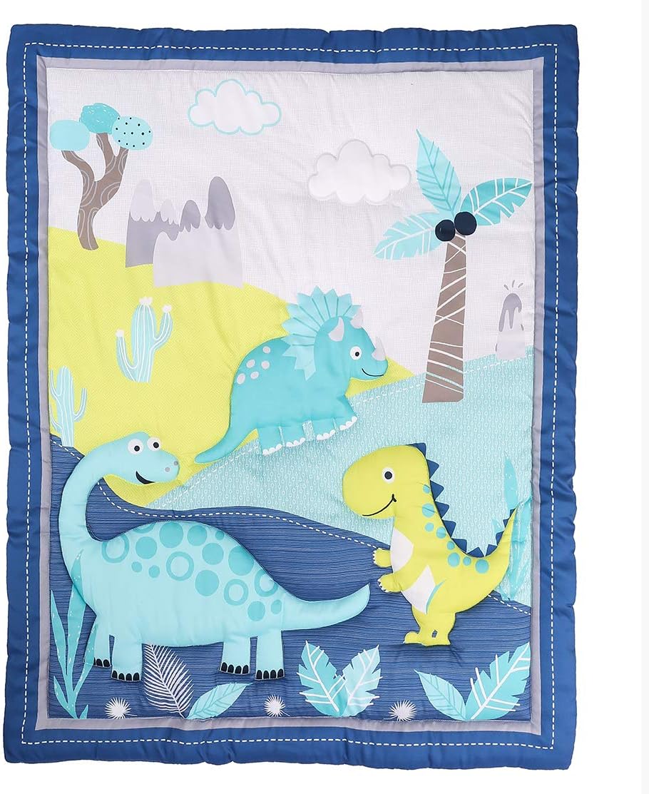 dinosaur cot quilt