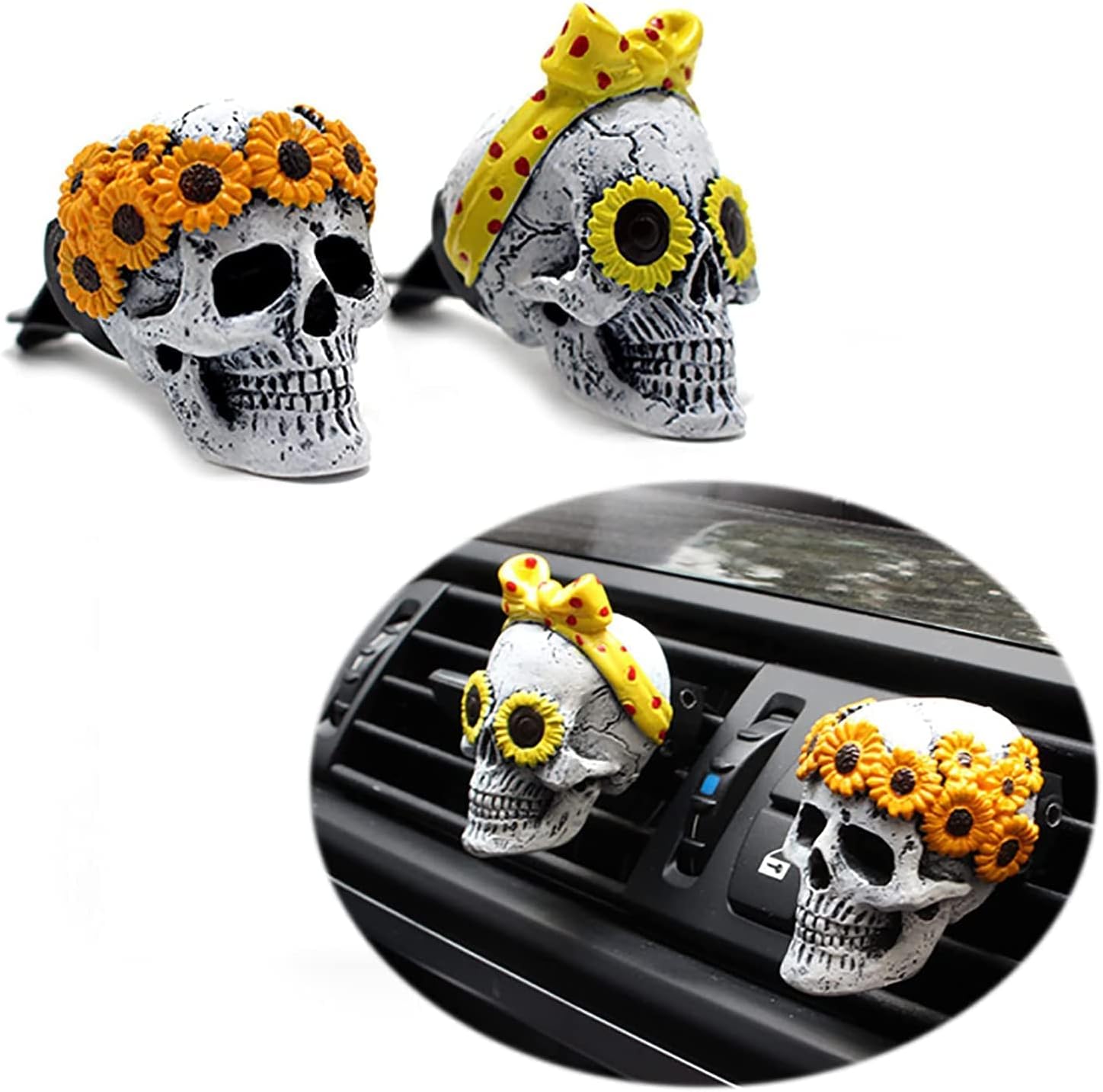 Herbstlicher Auto-Duft Totenkopf: Das perfekte Weihnachtsgeschenk für schicke Fahrt!