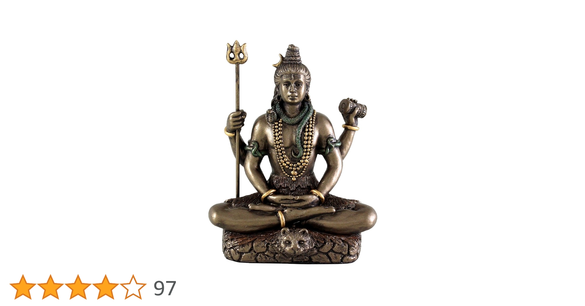 シヴァ神 ブロンズ像 Amazon.co.jp: シヴァジ芸術シヴァ像、15.24cmボンデッド