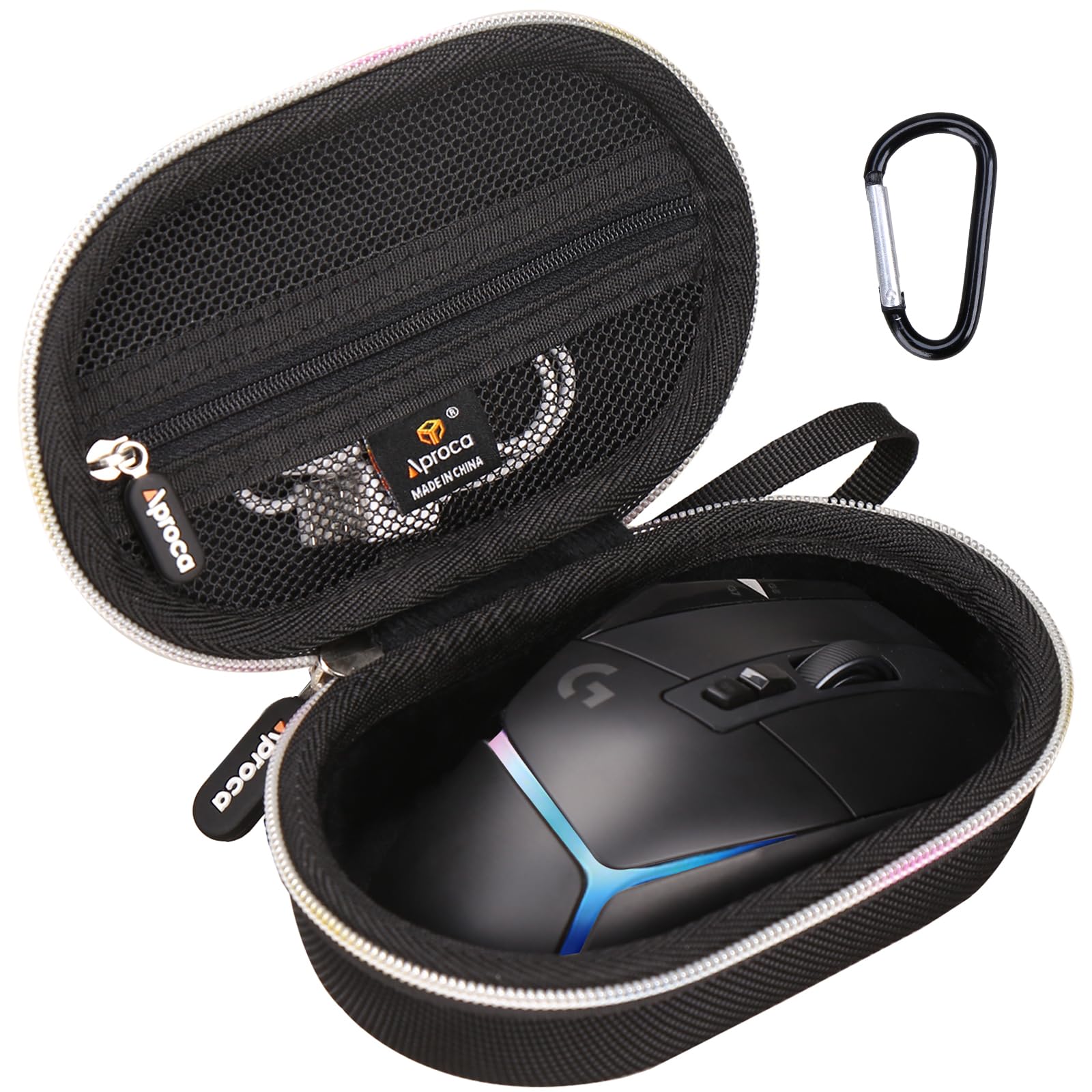 Aproca Black Portable Hard Storage Case, for Logitech G502 X Plus Lightspeed Wireless Optical Mouse-picture-32