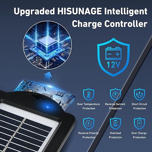 Miniatura 2 de MEGSUN - Kit de cargadores de batería solar de 12 voltios y 3 W, kit de carga de panel solar portátil impermeable para automóvil, barcos, RV,