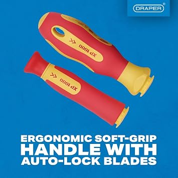 Draper XP1000 18 Piece Precision Screwdriver Set | VDE Dual Insulated Interchangeable Blade | Electrical Tool Driver Set | Hand Tools Set | 05776