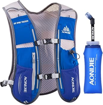 Lovtour Premium Running Race Hydration Vest Pack for Marathon, Cycling, Hiking with Soft Water Bottle As Gift