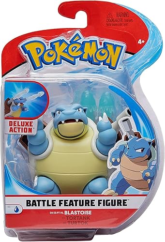 Miniatura 3 de Figura de batalla con características Pokémon incluye Blastoise de 4.5 pulgadas