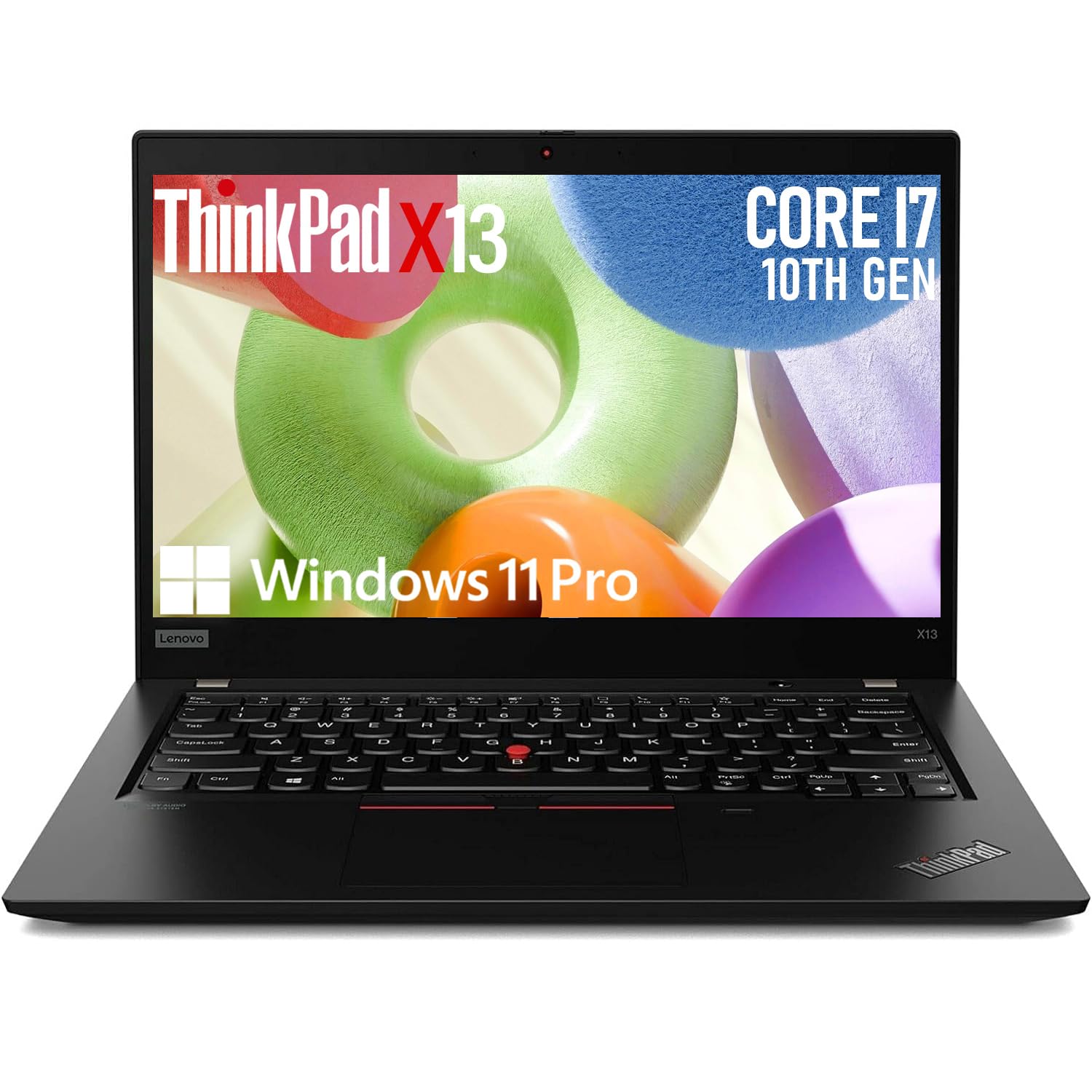 Lenovo ThinkPad X13 Gen1 Laptop, 13.3" Notebook Computer, 10th Gen Quad-Core i7-10510U up to 4.9 GHz, 8GB RAM, 512GB SSD, HDMI, Windows 11 Pro(Renewed