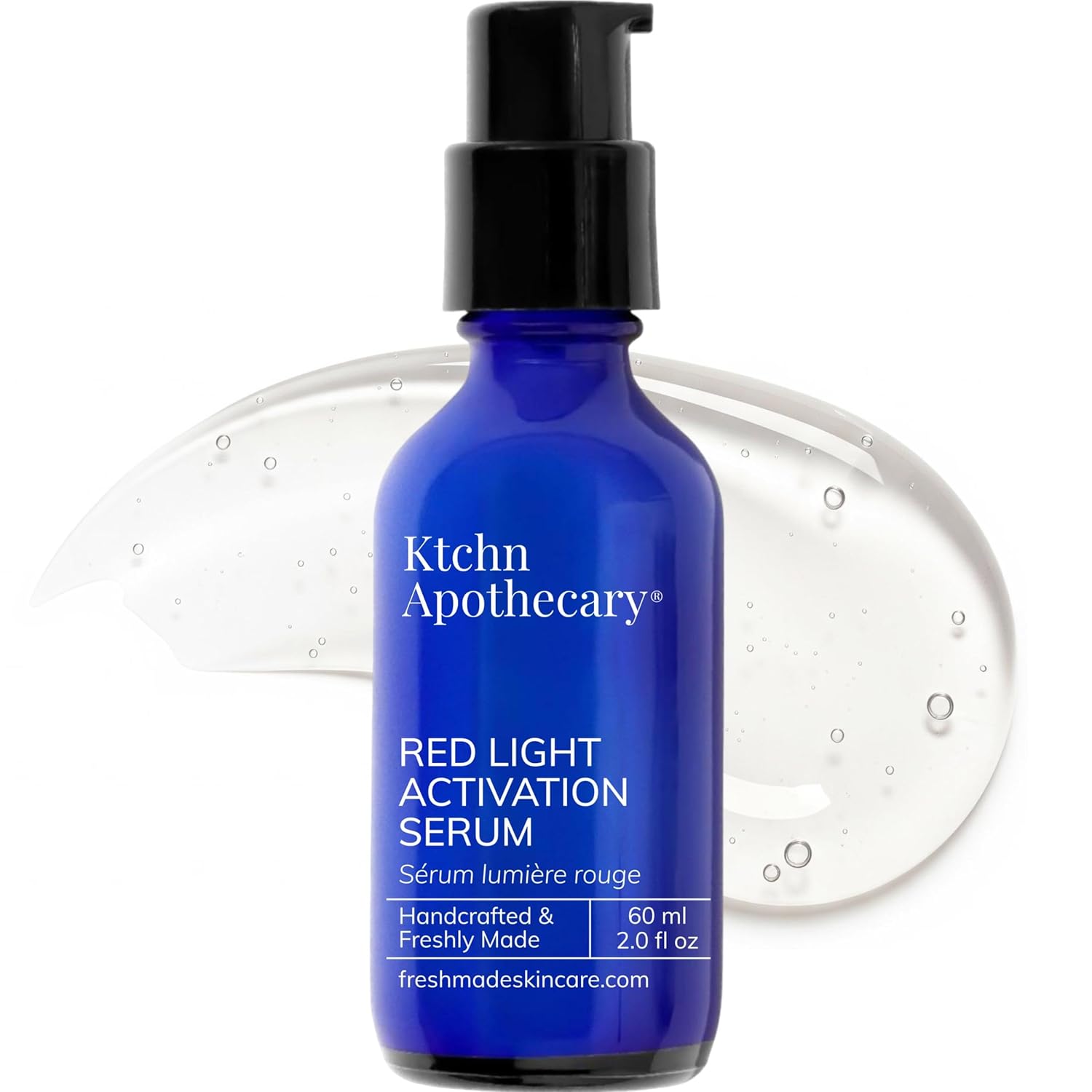 Red Light Therapy Activation Serum for Face & Neck | Amplify Benefits, Reduce Wrinkles, Hydrate, Brighten Skin | 100% Clean Formula with Matcha, Hyaluronic Acid, Orchid Stem Cells | 2x More, 2 Oz Size