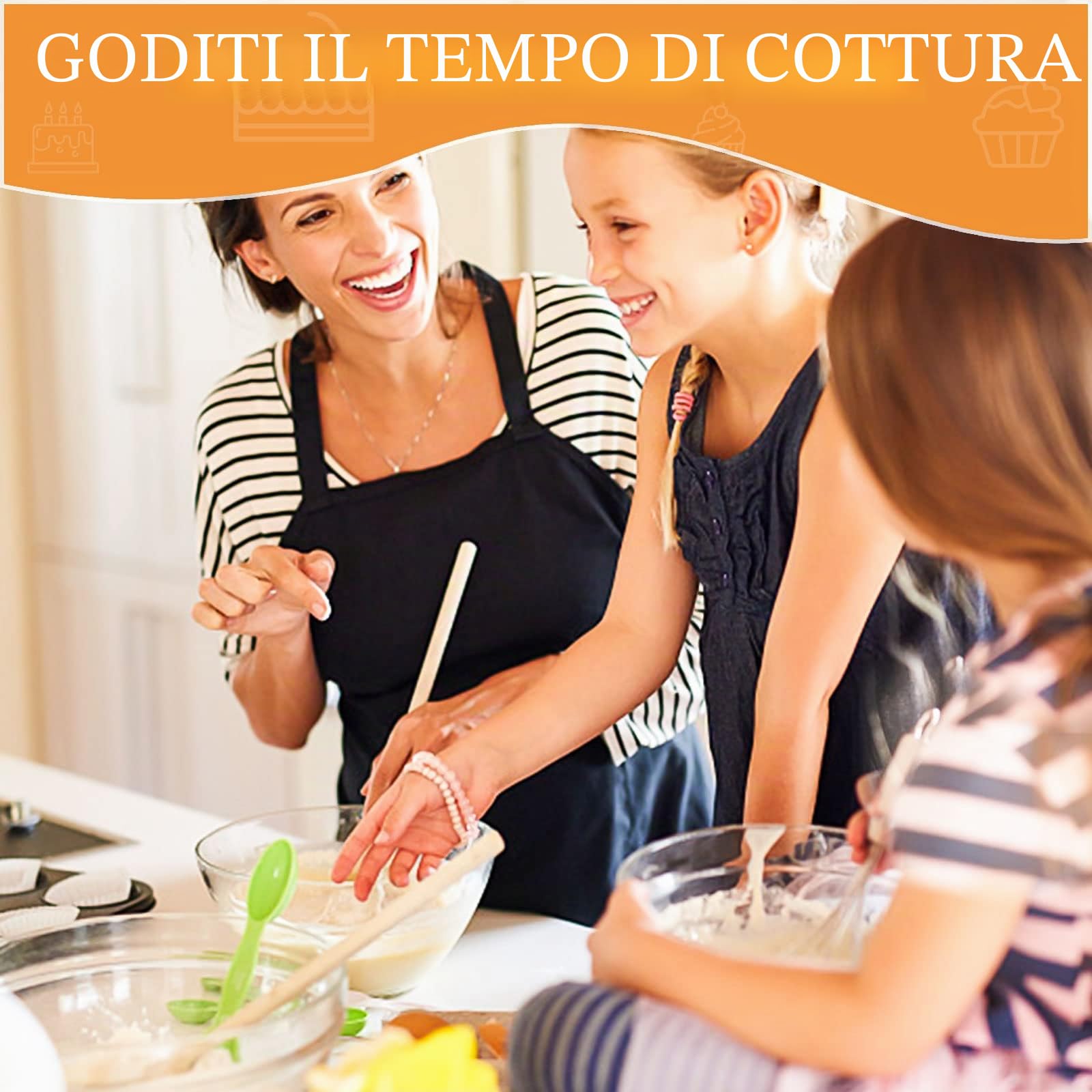 Set di 3 Coppapasta,RUNEAY Diametro 15/20/25 cm Anello Torta Acciaio inossidabile Circolare Coppa Pasta,Altezza 6 cm,per Torte Mousse Pasticceria
