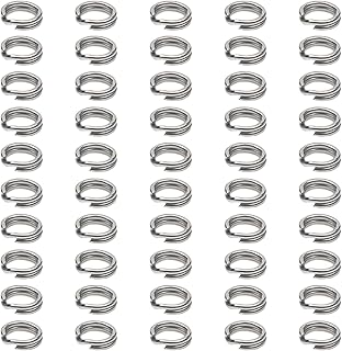 50 個の釣りスプリットリング、ステンレス鋼のタックル