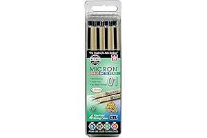 G.T. Luscombe Pigma Micron 03 Fineliner 4-Pen Bible Note Pen Kit