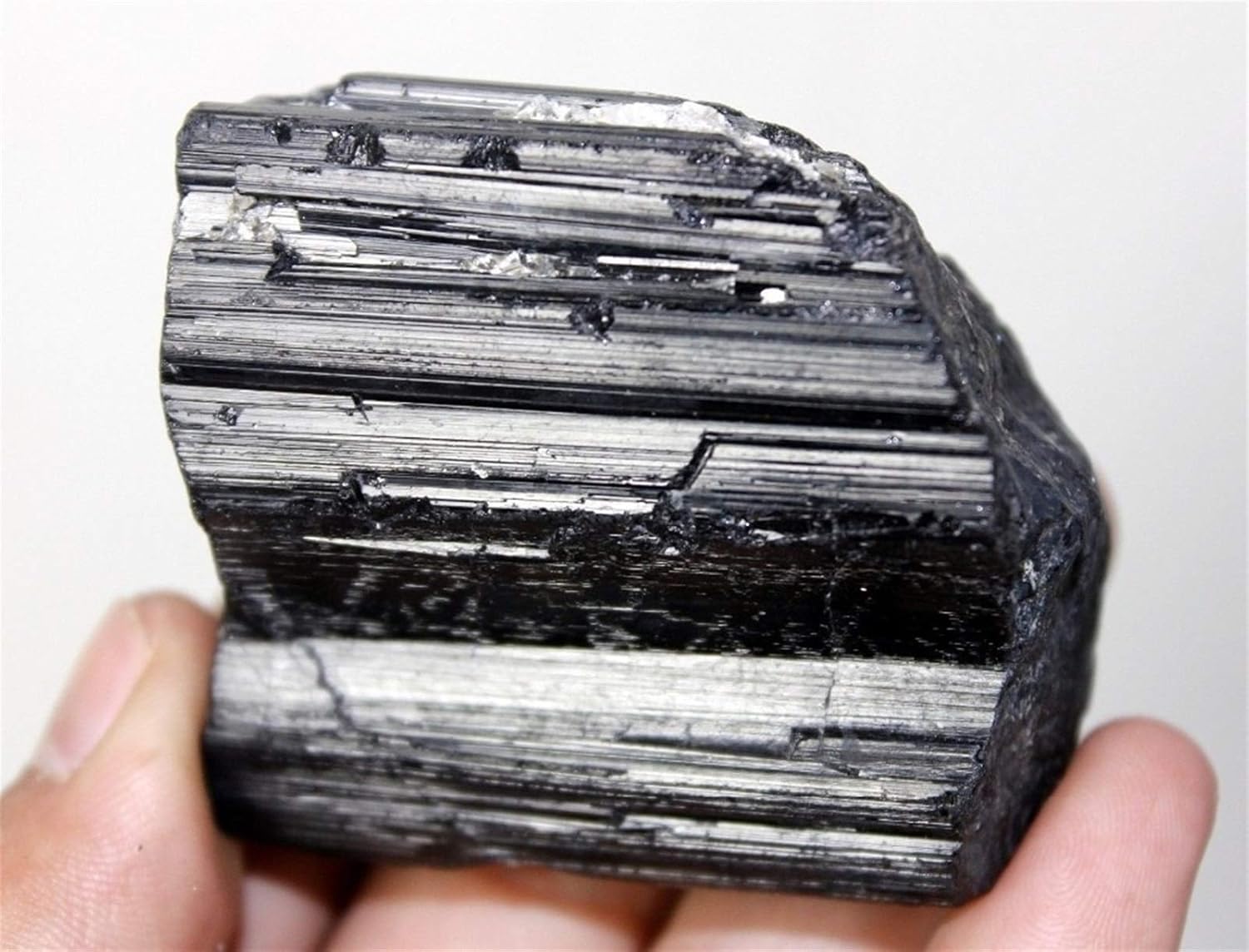 AAA 40-70g Natural Black Tourmaline Crystal Stone Original(2pc 55 75g)