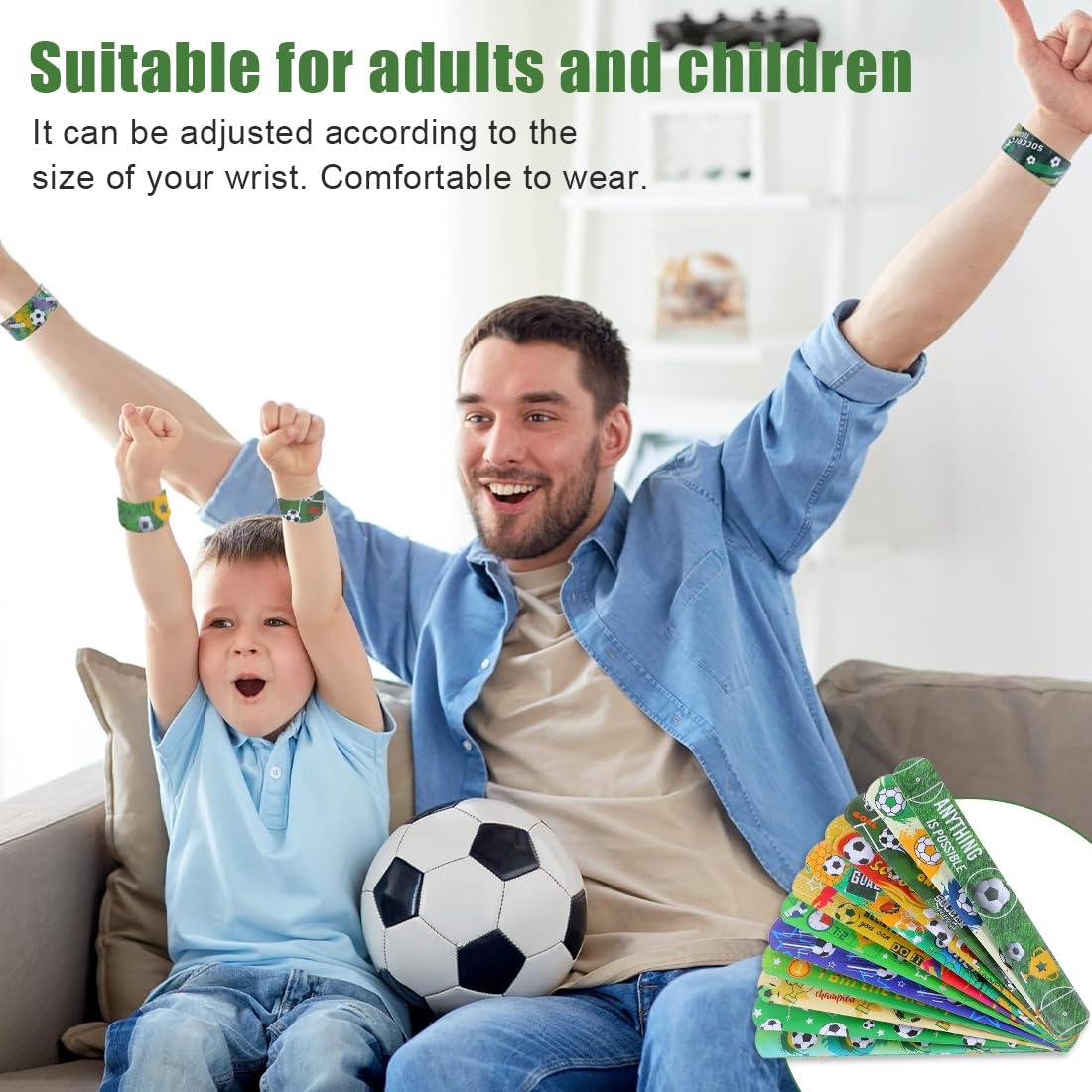 Braccialetti Slap 12 Pezzi Con 50 Adesivi - Regalo Divertente Per Bambini, Festa, Compleanni - Foto 13