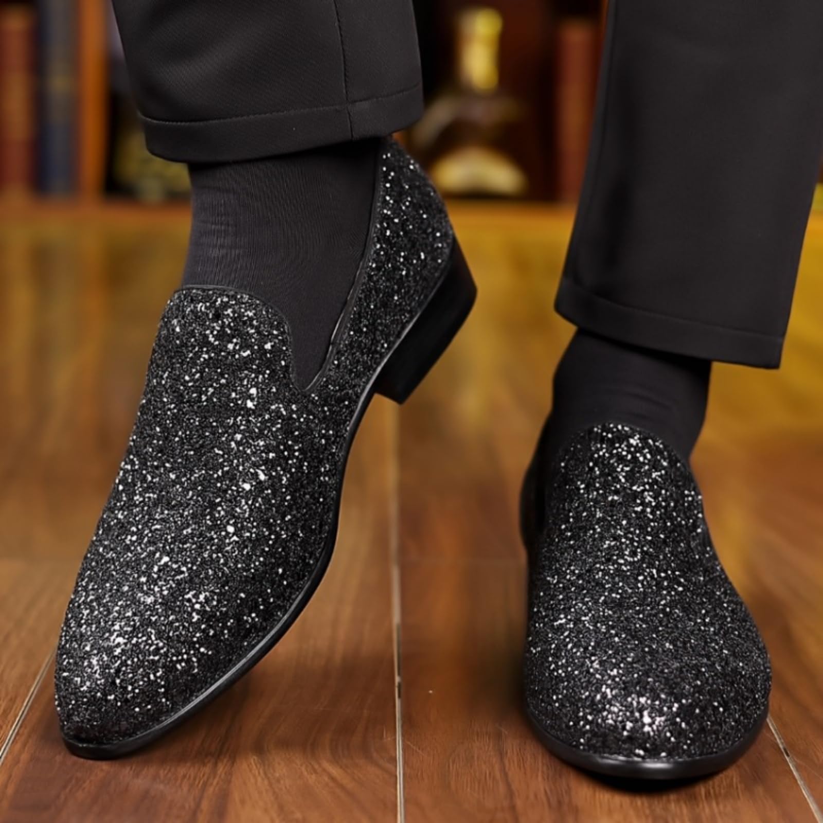 Hixingo Scarpe Stringate Uomo in Pelle | Scarpe Eleganti da Abito comoda Design classico ideale per ufficio, lavoro, matrimoni, cerimonie ed eventi formali