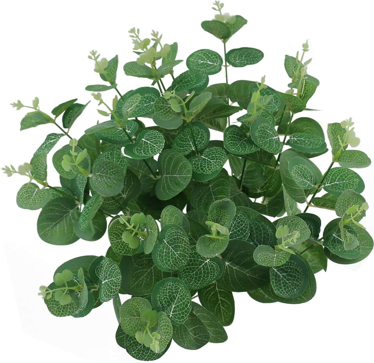 Tinsow 5 PCS Real Touch Leaf Artificial Eucalyptus Branches Stem Faux Eucalyptuses Wedding Bouquet Centerpiece Home Decor