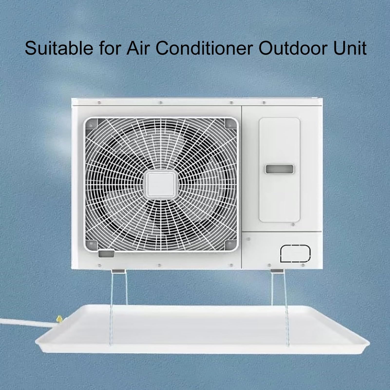 Bandeja de drenaje de aire acondicionado con tubo de agua de 2 m, solución a prueba de fugas para unidades portátiles y de ventana, evita derrames, fácil instalación, accesorio esencial HVAC