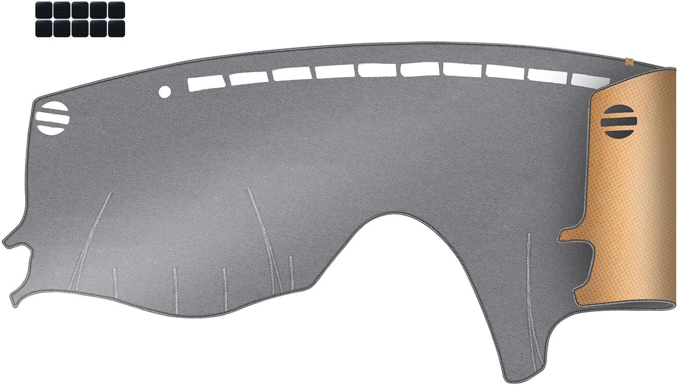 Dash Cover, Anti-Glare, Sun Protection, Dustproof, UV-Proof | Dashboard Covers Interior Car Accessories - Fit for to-yota Sienna 2004-2010, Grey