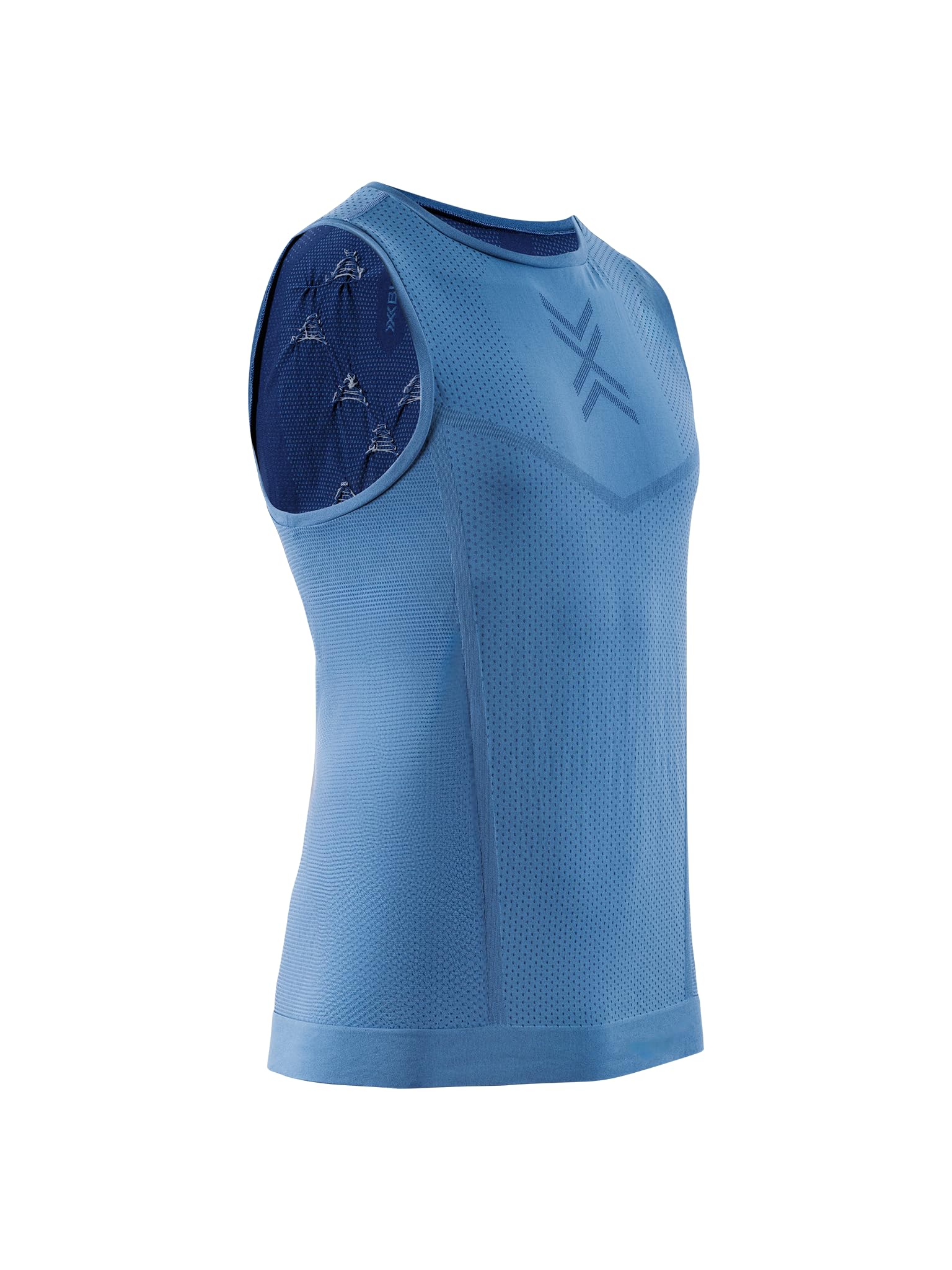 X-Bionic Xceed Run Tank Top Uomo - Top Corsa con Tecnologia HygroDiffuser & VectorSphere - Regolazione Termica e Allontanamento del Sudore per Comfort Ottimale - Sabbia/Sabbia Scuro, XL