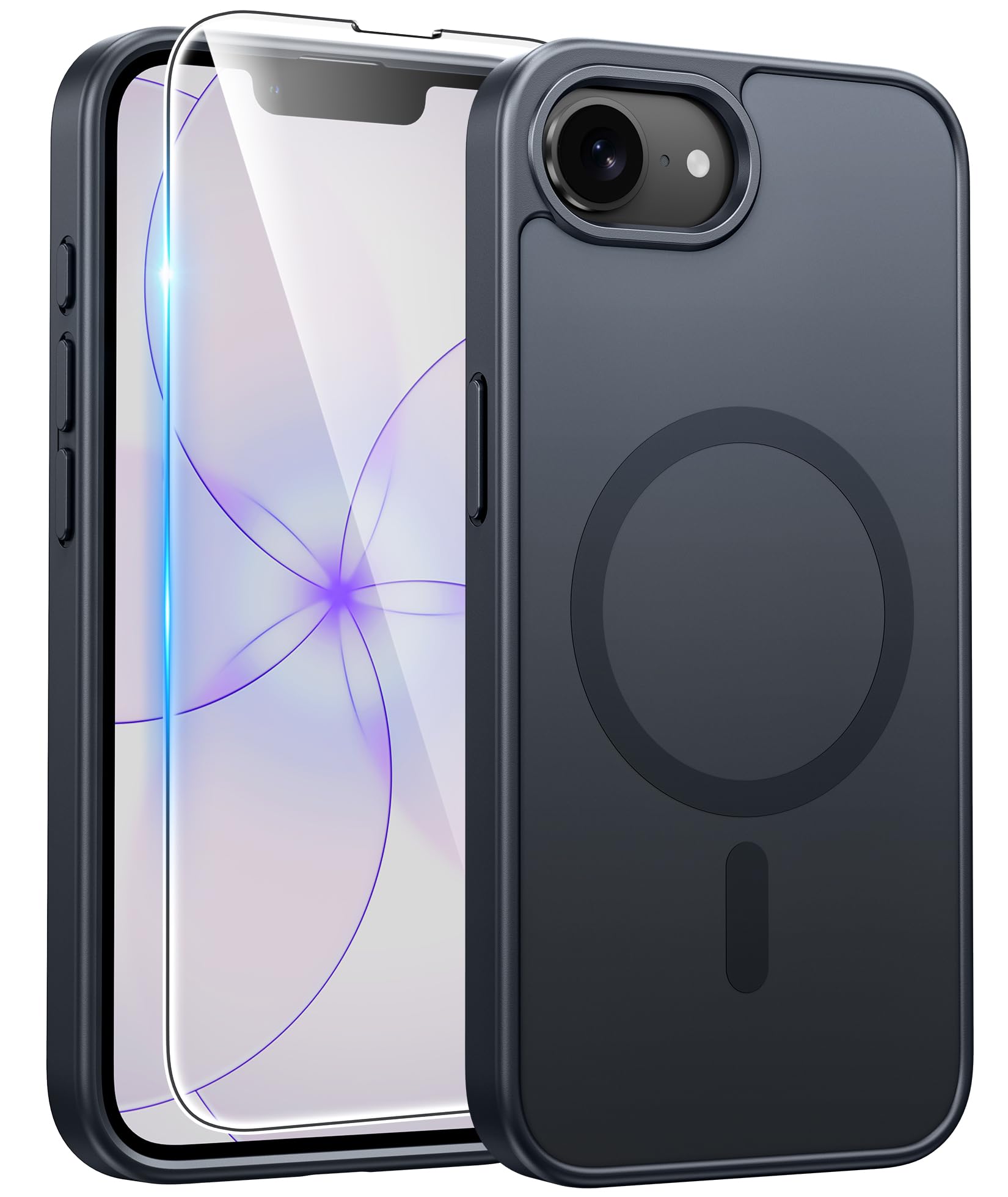 FNTCASE for iPhone 17e/ iPhone 16e Case, Fit for Magsafe, Screen Protector