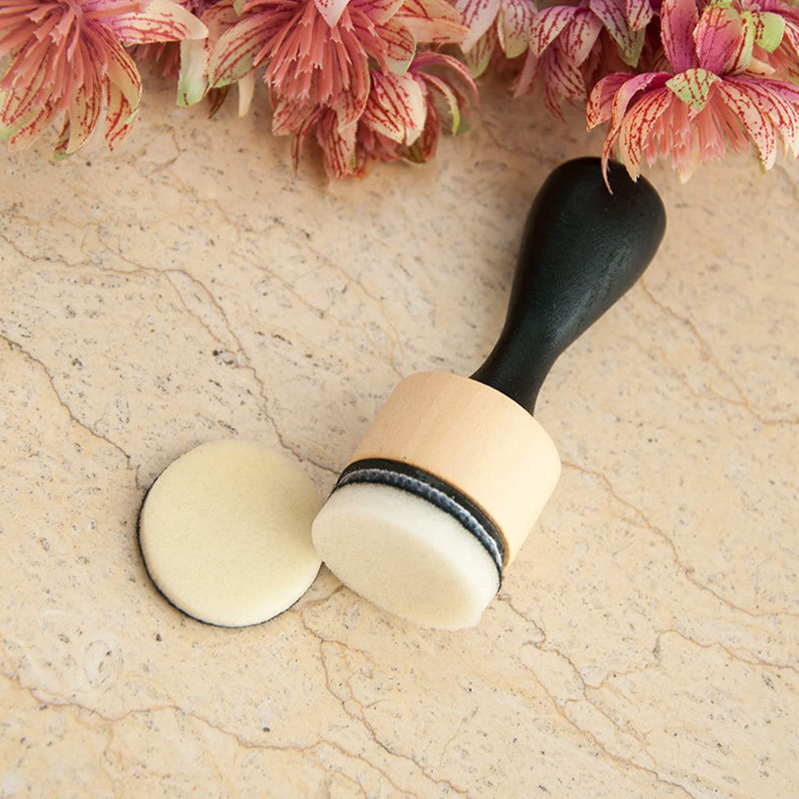 Mini Outil De Mélange D'encre, Tampons Ronds En éponge, Recharge De Mousse, Fournitures D'art, Peinture Sur Toile, Tampon De Gauage, Ensemble De Pinceaux