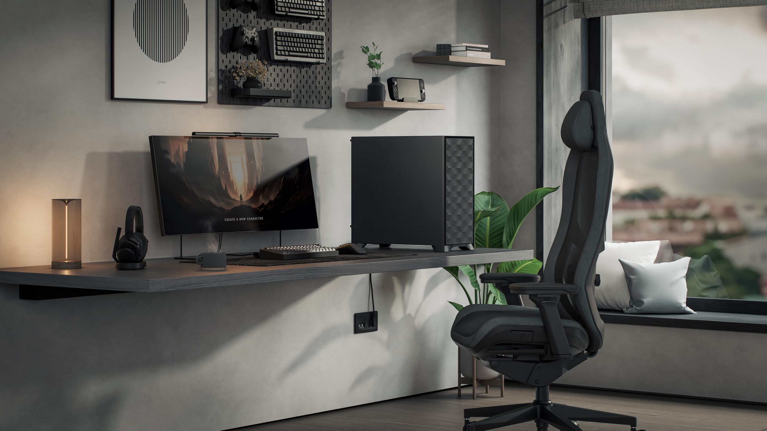 Fractal Design Pop 2 Air Black Solid – Caja de PC Gaming con Flujo de Aire de Alto Rendimiento – Panel Frontal de Malla – Tres Ventiladores de 120 mm incluidos – Interior Espacioso – ATX/mATX/ITX