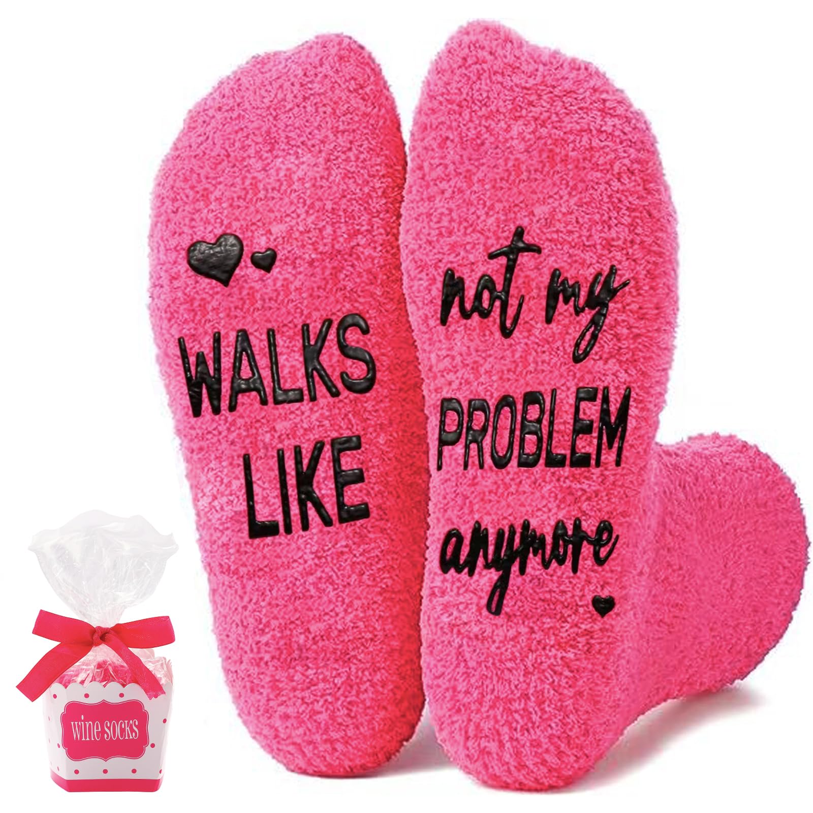 Pavolini Retirement Gift for Woman, Best Gifts for Retirement, Funny Fuzzy Socks for Women Cozy Retired Gifts with Cupcake-style Gift Box Suitable for Indoor