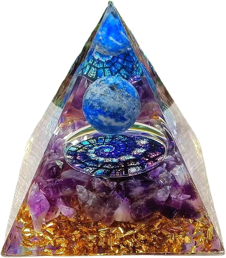 ycyingcheng Crystal Positive Energy Generator Orgonite Pyramid Protection - Image 3