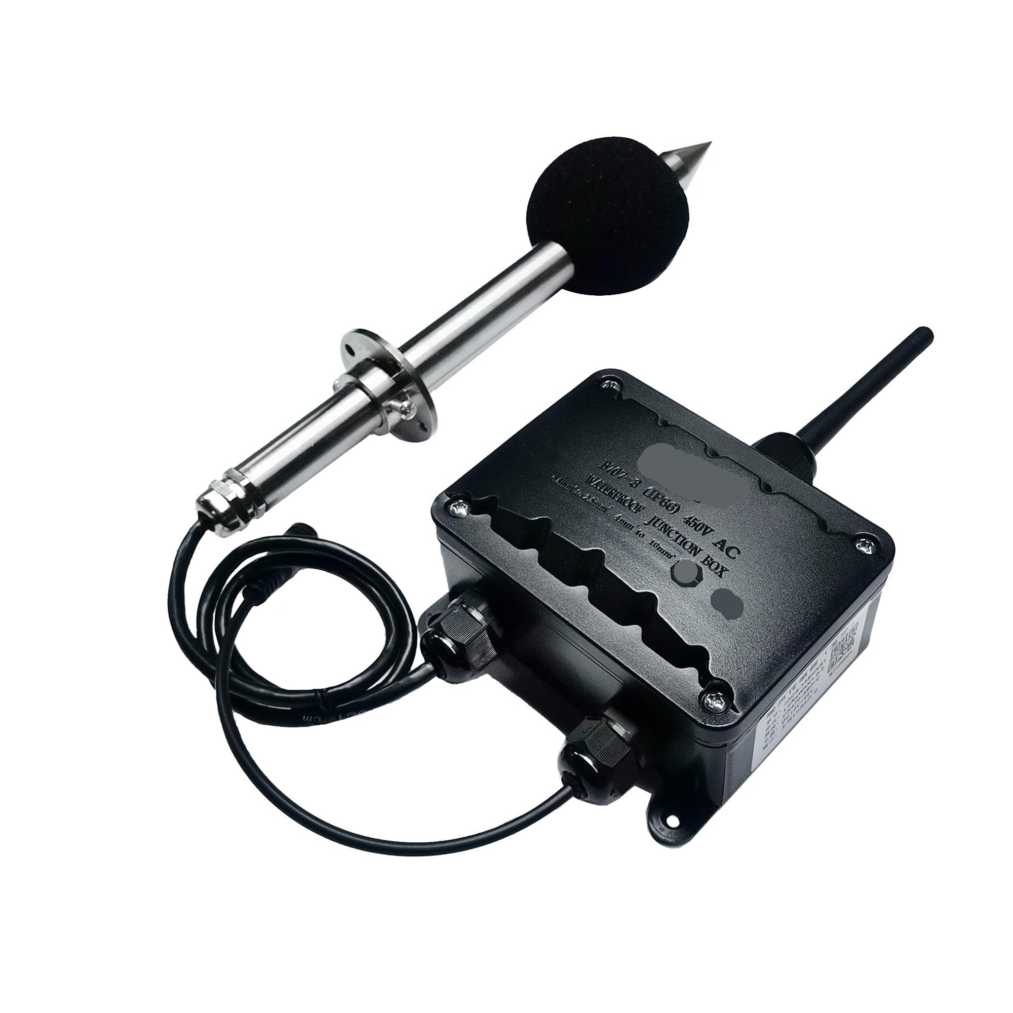Noise Sensor Outdoor-Lärmmonitor, Langer Stab, hochpräzise Schall-Dezibel-Sondenerkennung, Sensor-Terminal, Industriequalität 868 MHz
