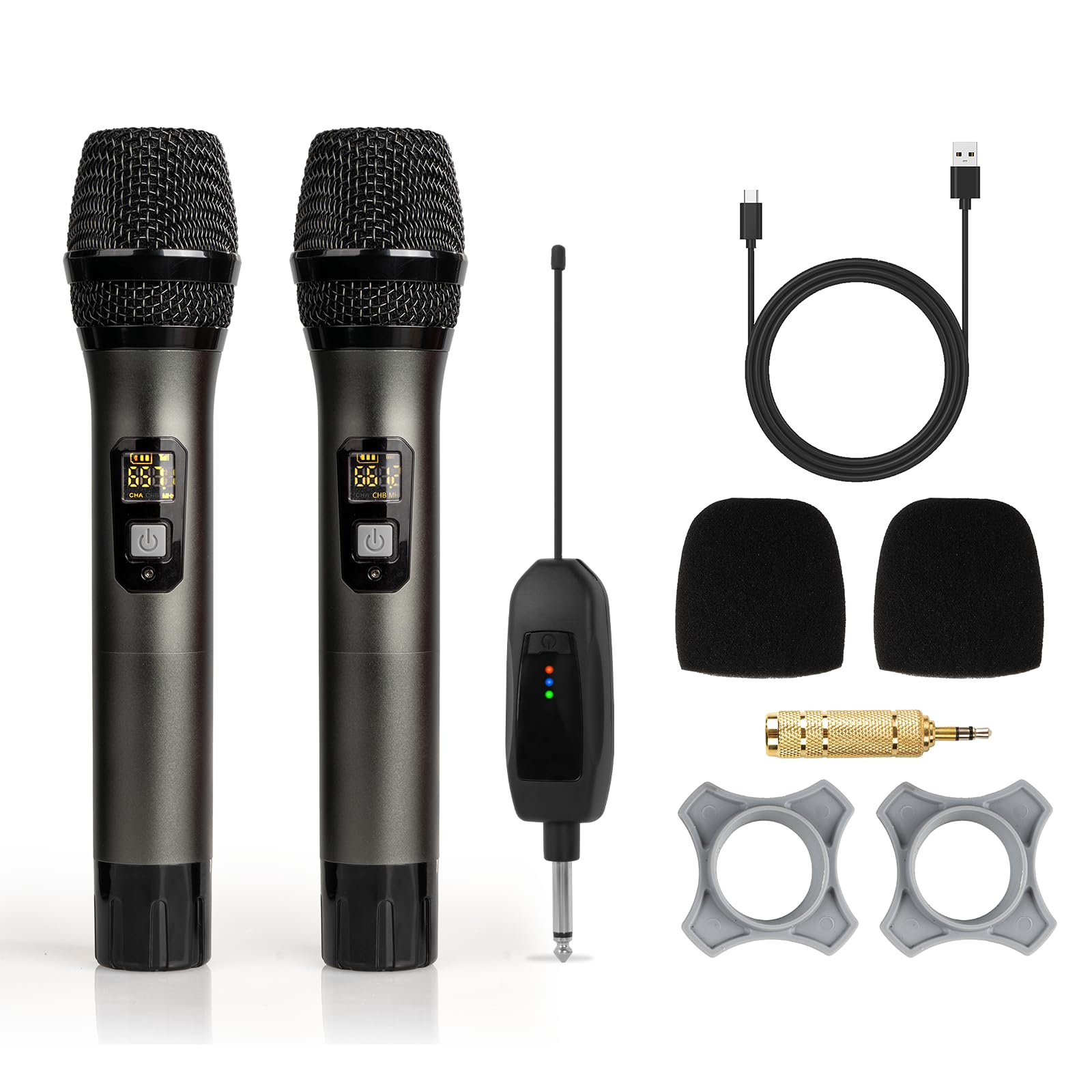 WIRELESS UHF MICROPHONE Channels 200 System, Microphone Wireless UHF Pro Amazon.com: ワイヤレスマイクセット 配信機器・PA機器・レコーディング機器