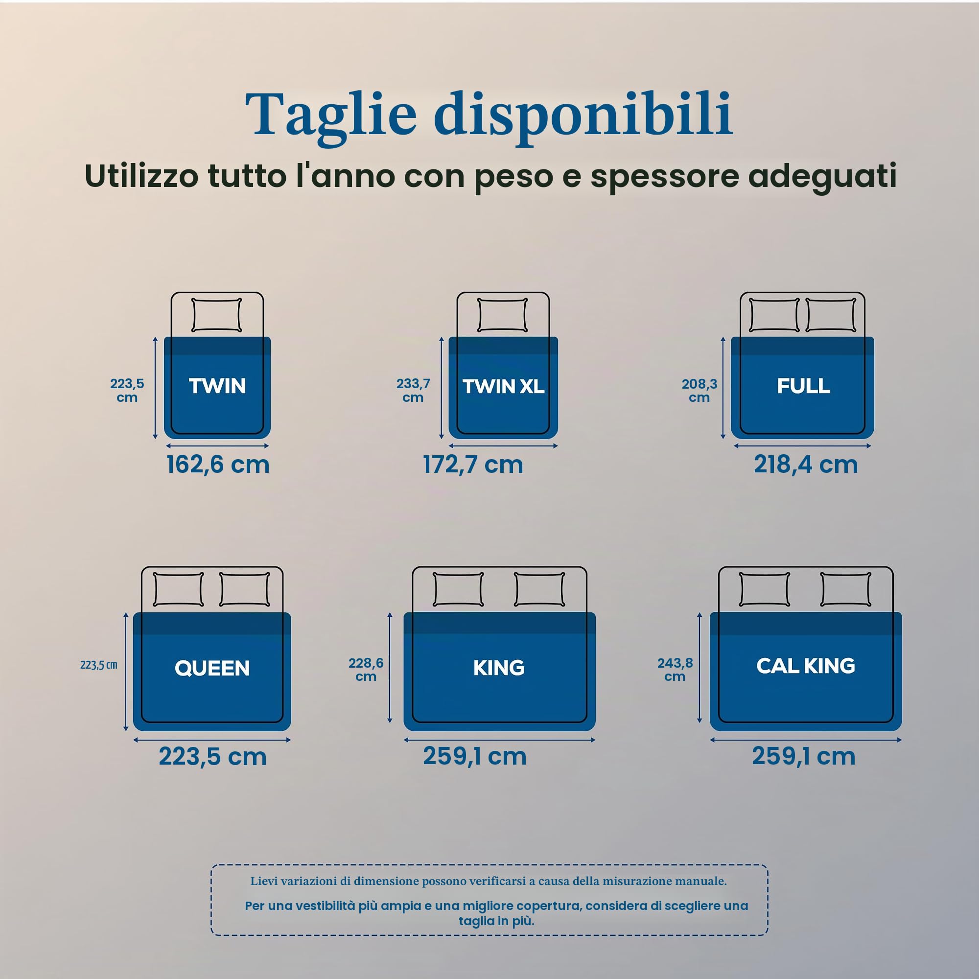 Utopia Bedding Piumino alternativo (bianco, Queen) - Piumino per tutte le stagioni - Inserto per piumino in fibra siliconata - Cuciture in scatola