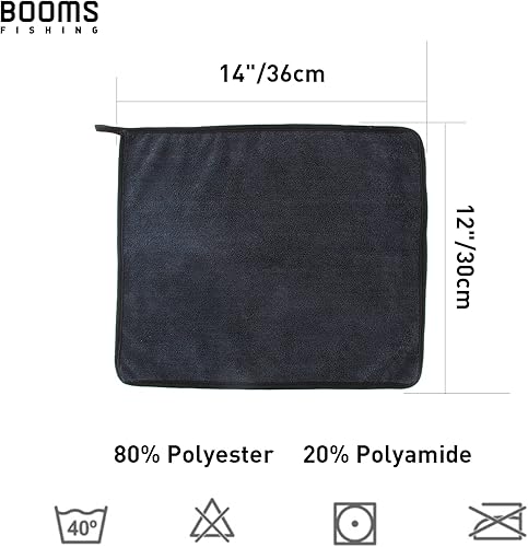 Miniatura 10 de Booms Fishing B0T - Toalla de pesca de microfibra con clip, paquete de 3 colores surtidos