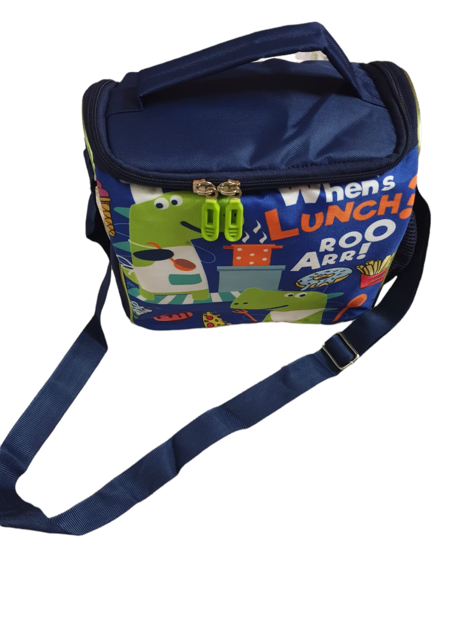 Dinosaur Lunch Bag for Kids - Insulated & Blue -4 Dinosaur Lunch Bag for Kids - Insulated & Blue -4