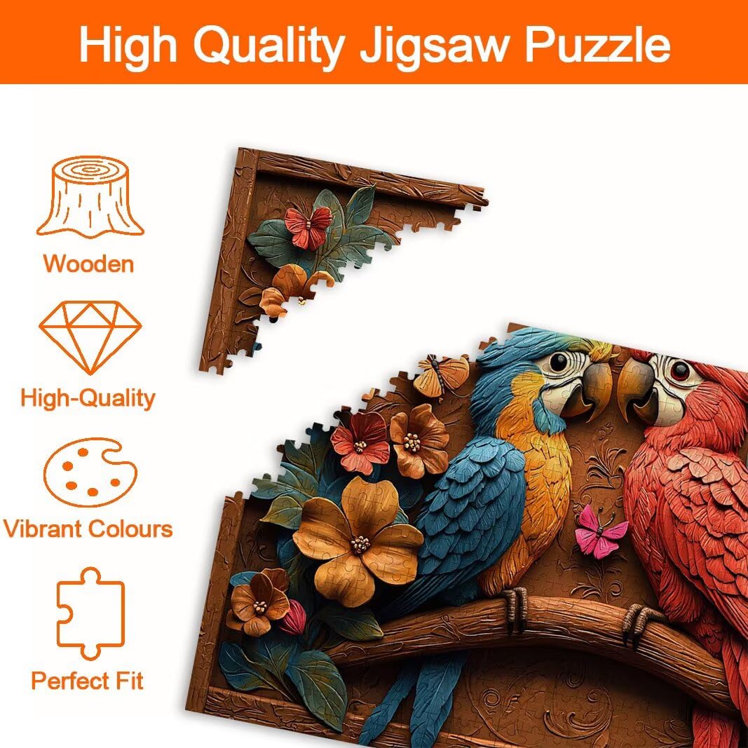 Puzzle Uccello, Puzzle 2000 Pezzi Adulti per Decor, Regalo Donna/Uomo -8732