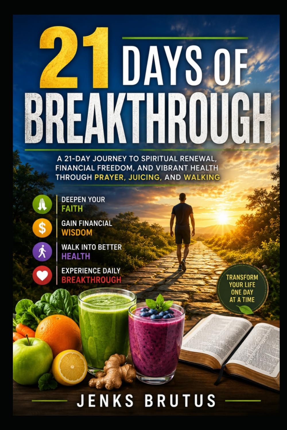 21 Days of Breakthrough: A 21-Day Journey to Spiritual Renewal, Financial Freedom, and Vibrant Health Through Prayer, Juicing, and Walking