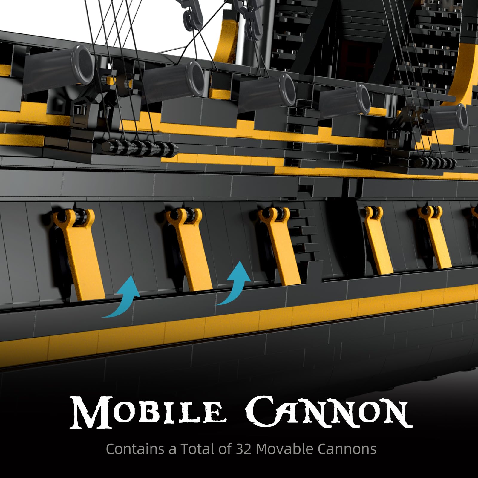Mould King 13186 Black Pearl - Set di costruzioni con nave pirata, 5266 pezzi - Grande nave pirata per adulti, kit di modellismo MOC con veliero - Regalo