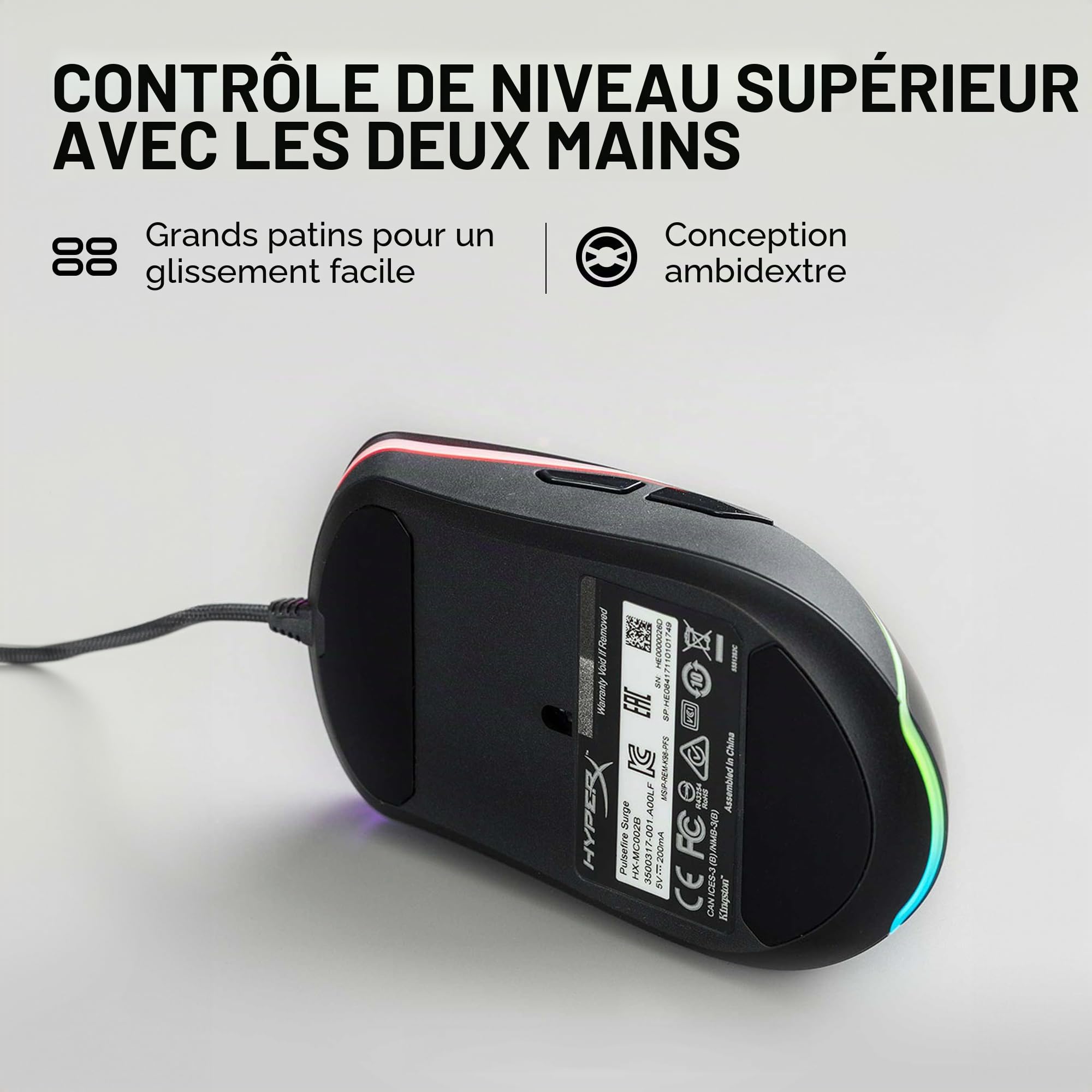 HyperX Pulsefire Surge – Souris de Jeu RGB
