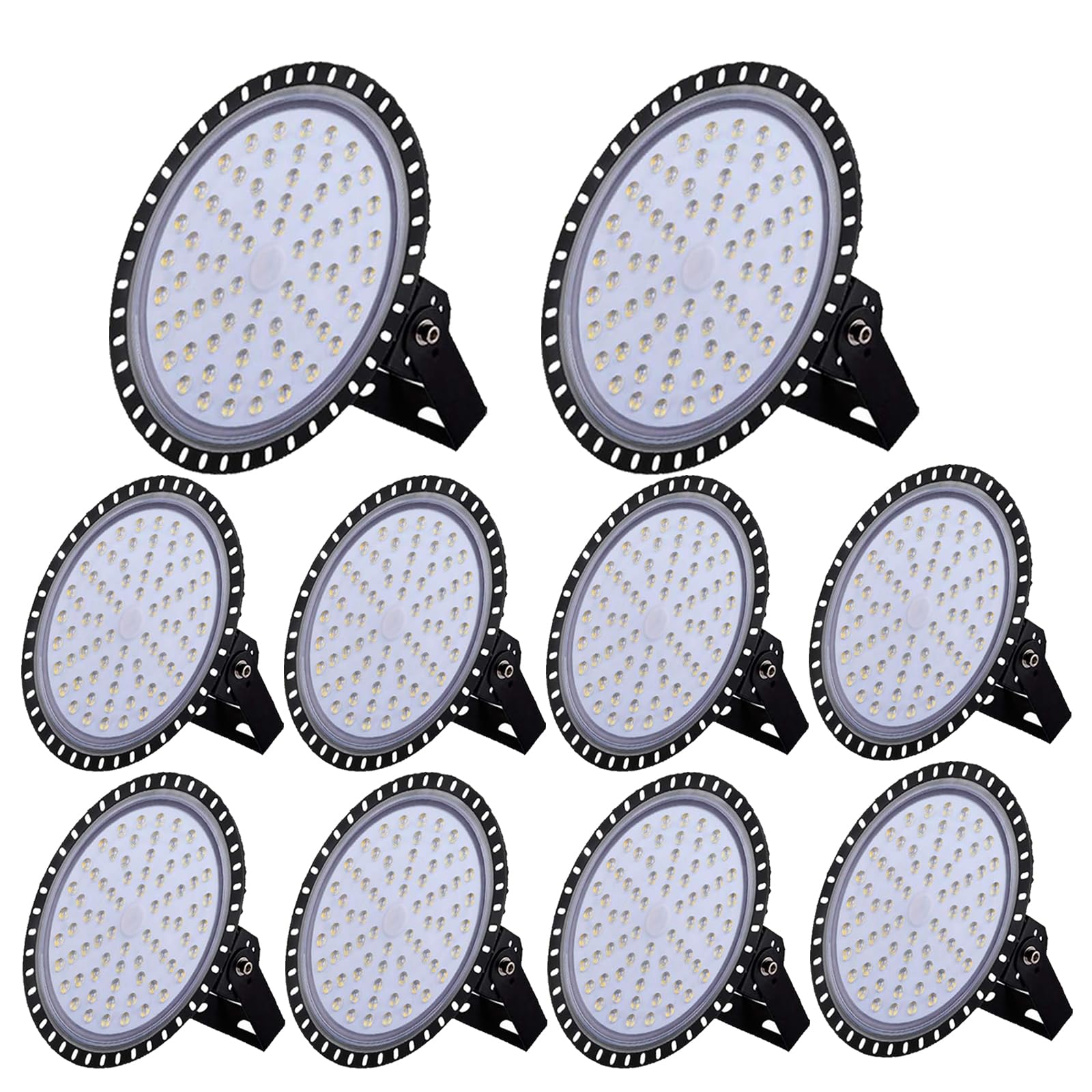 300W LED High Bay Lights IP56 Waterproof 110V LED Lighting Fixture 24000LM 6500K Warehouse Industrial Factory Shop Lamp