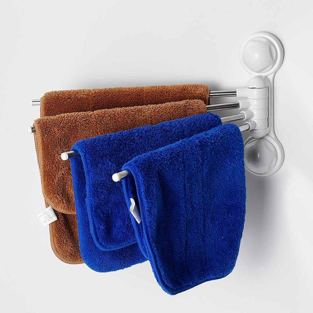 Bagno Portasciugamani Portasciugamani Multifunzionale con Ventosa, mensola portasciugamani in Acciaio Inox, Supporto da Parete per Il Bagno, mensola per la Cucina È così Gentile da Parte Tua