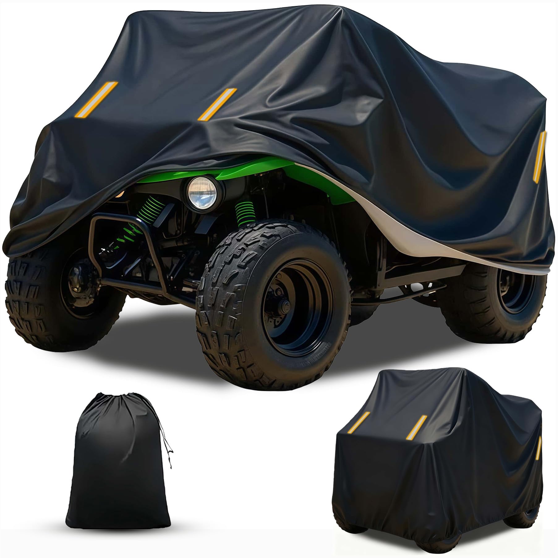 ATV Housse Quad pour CF Moto CForce 520L Bâche de Motos Exterieur Etanche丨Résistant aux déchirures aux Rayures au Vent avec Bandes Réfléchissantes-DS51