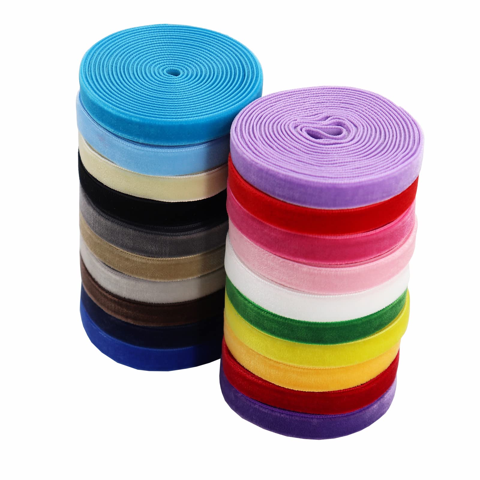 Amazon.co.jp: BAORJCT 20色 40ヤード 3/8インチ アソート