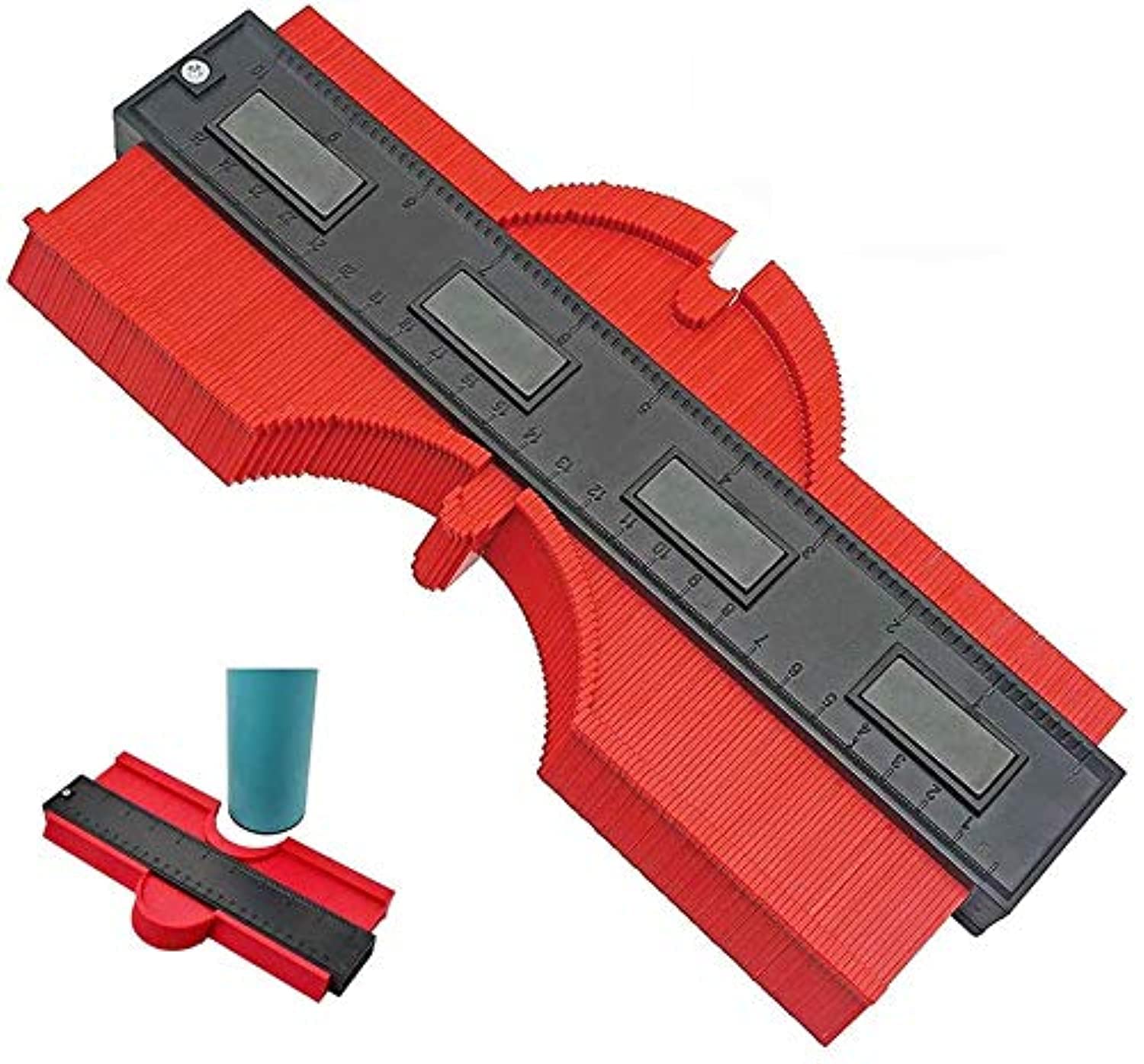 10 Inch Contour Gauge Duplicator Template Tool, Plastic Profile Gauge Shape Copying Measure Tool for Precise Copies Irregular and odd Shapes