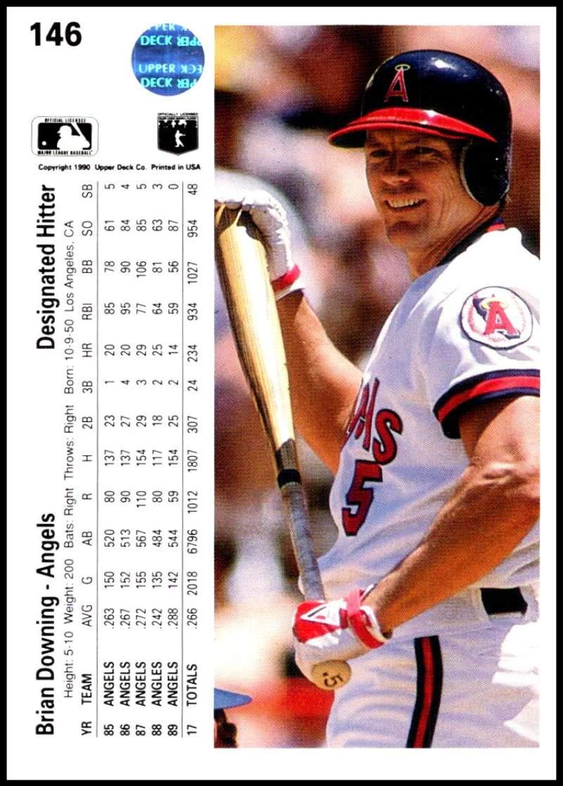 Amazon.com: Baseball MLB 1990 Upper Deck #146 Brian Downing