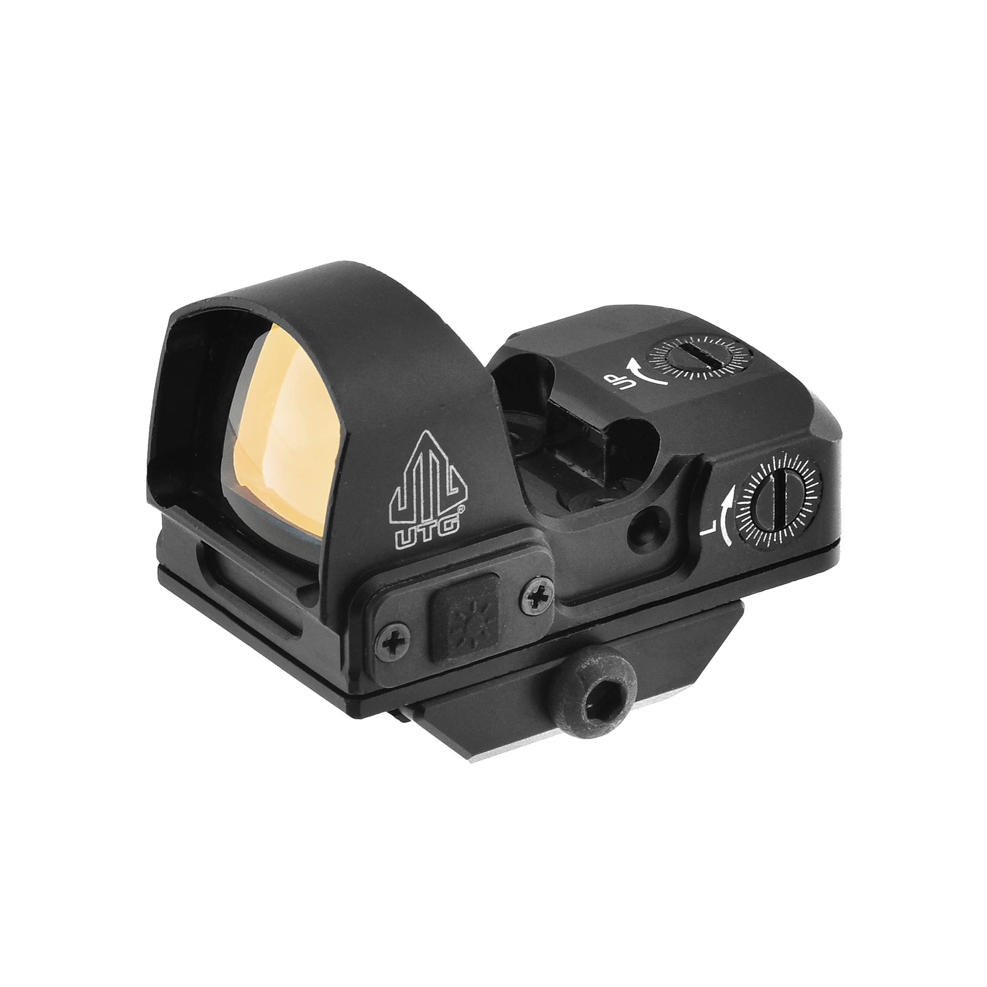 UTG Reflex Micro Dot, Red 4 MOA Single Dot, Adaptive Base, Black