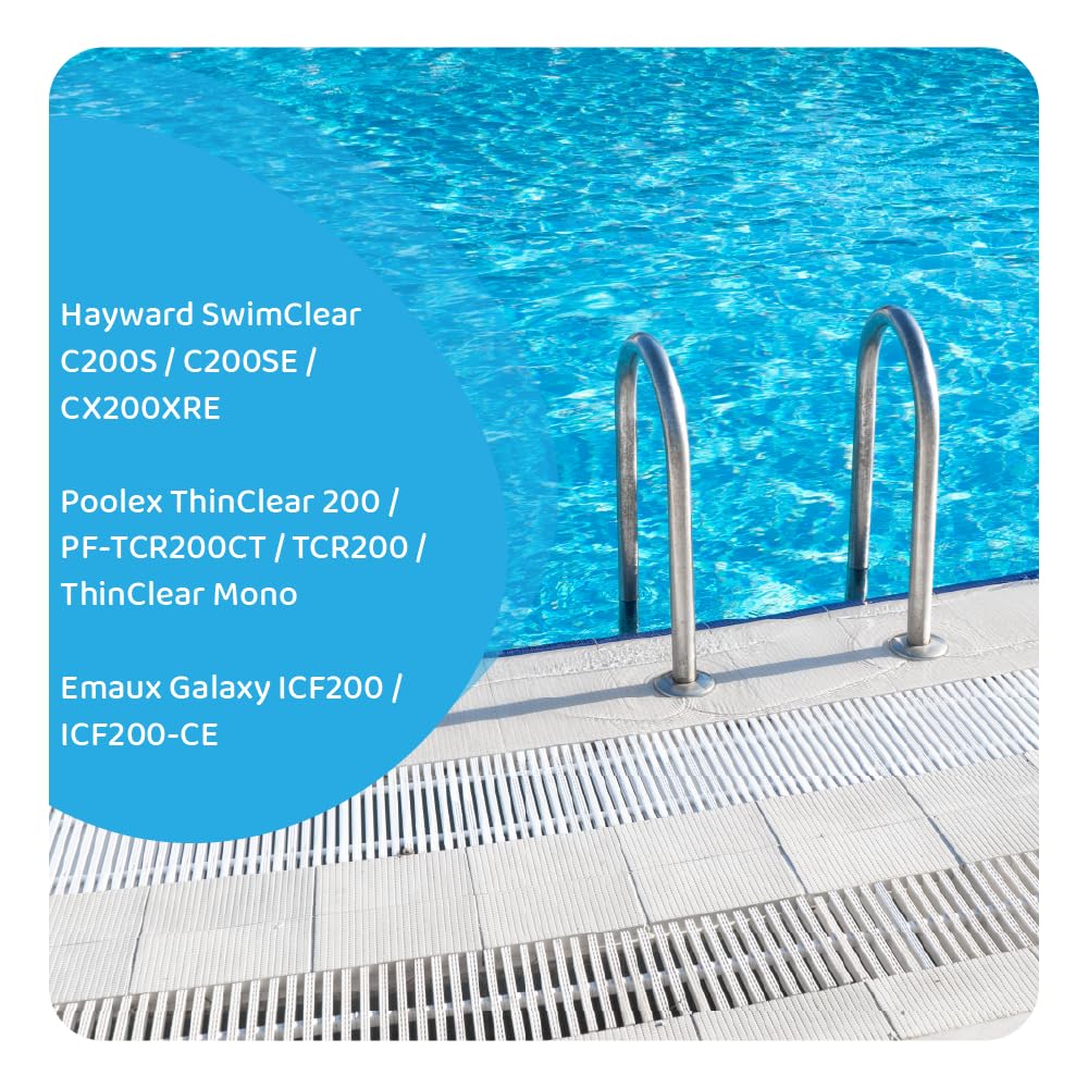AllSpares Cartouche filtrante de piscine compatible avec Hayward SwimClear C200S, C200SE, CX200XRE | Emaux Galaxy ICF200, ICF200-CE | Poolex ThinClear 200, PF-TCR200CT, TCR200, ThinClear Mono | 719 x