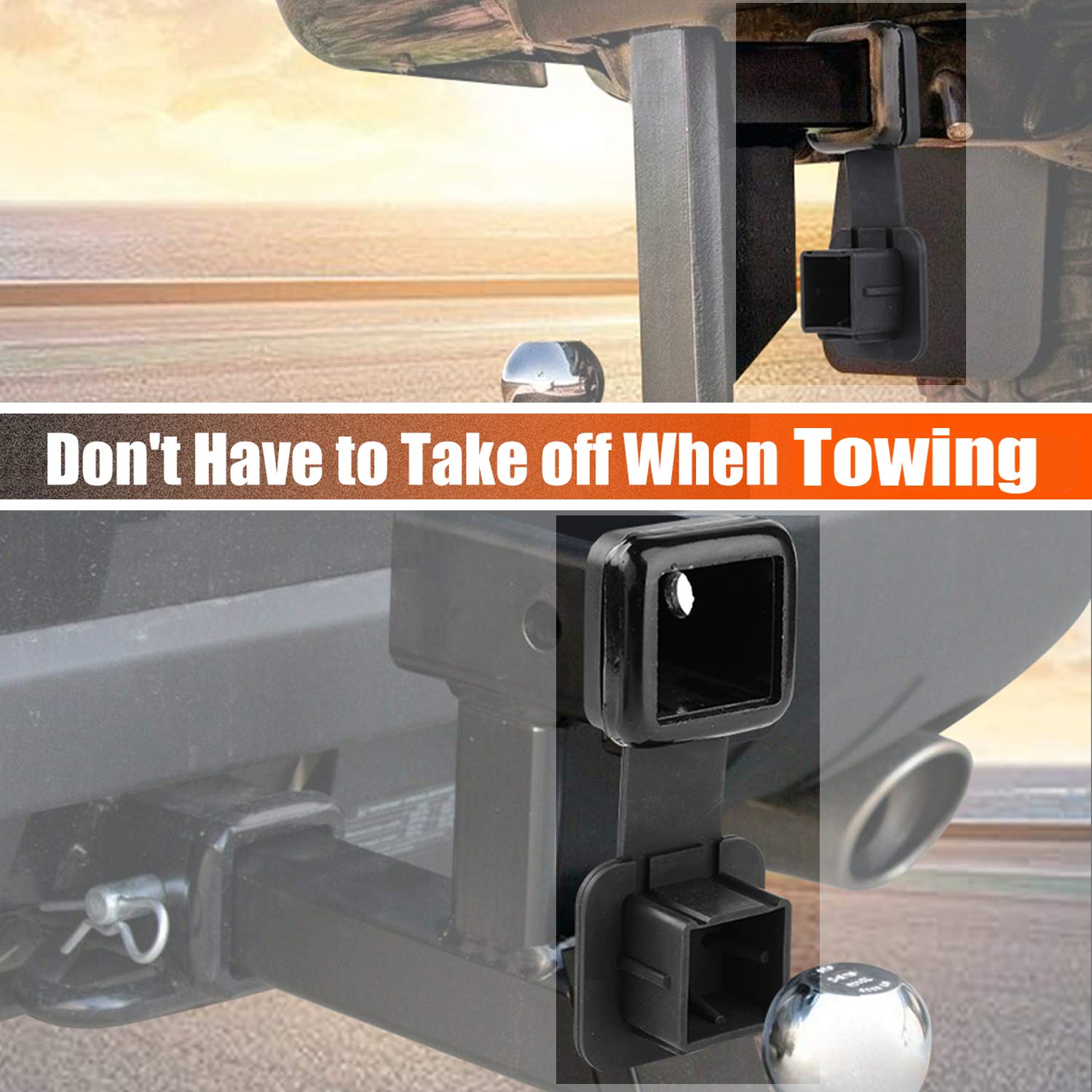 Trailer Hitch Cover 2 Inch, Receiver Hitch Cover Plug Cap, Tow Hitch