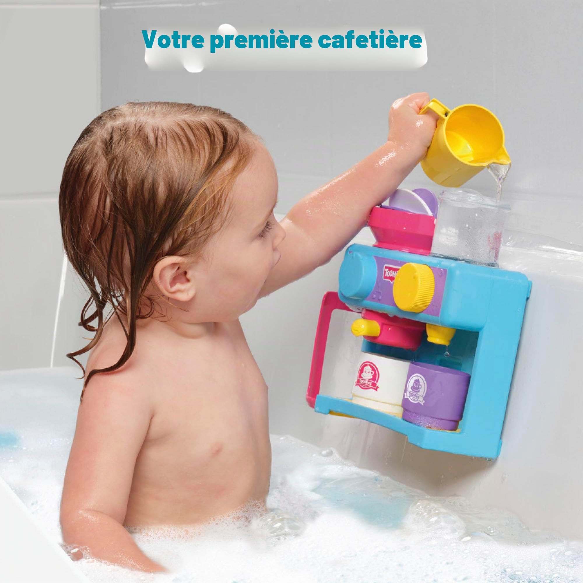 Bizak Machine à café pour Baignoire Toomies, Jouet créatif de Bain avec Mousse Type glacé et Jeu d'imitation Depuis 18 Mois (30693547)