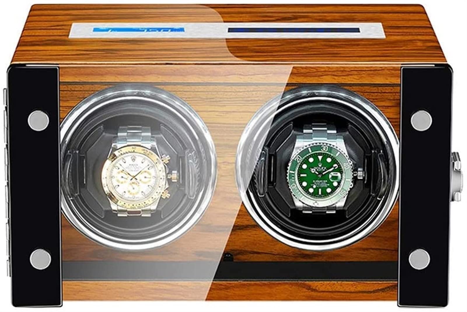 CGCSYZ Watch Winder Box For Automatic Watch LCD Touch Screen Wooden Piano Paint Exterior Quiet Motor Built-in LED Light Accessories