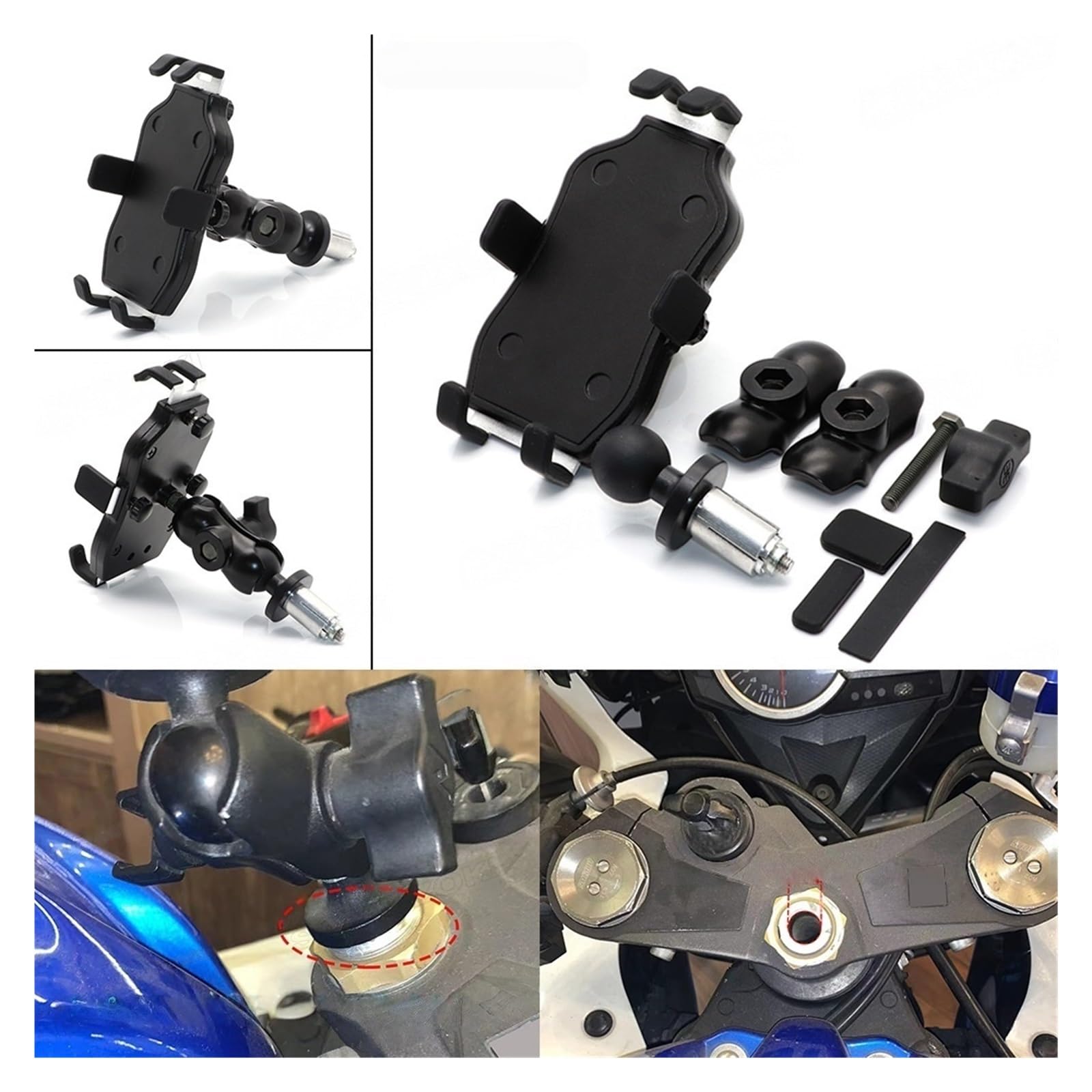 Soporte para teléfono de Moto Navigation Phone Holder for Honda for BMW Motorcycle Frame Bracket Support Stand Mount