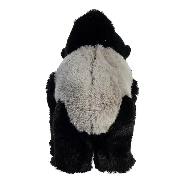 Aurora® Responsibly Made Eco Nation™ Silverback Gorilla Stuffed Animal - Ideal for Playtime Adventures - Perfect for Birthdays or Just Because - Black 9.5 Inches 6