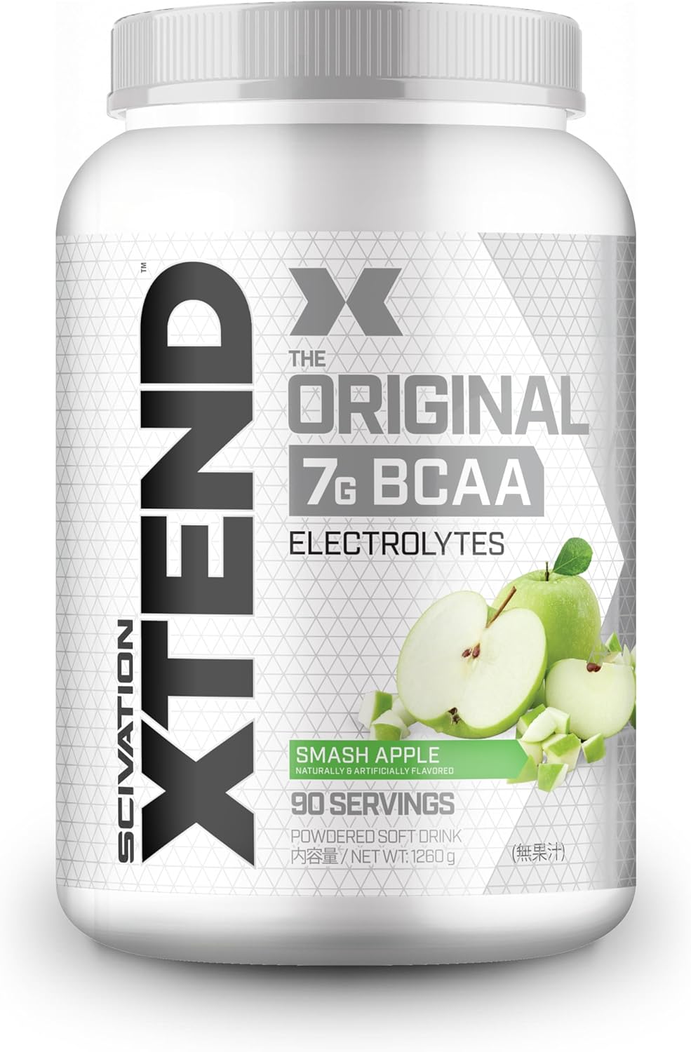 Scivation Xtend オリジナル 国内版 BCAA 7g シュガーフリー 1,260g シトルリン配合 (90食分, アップル)
