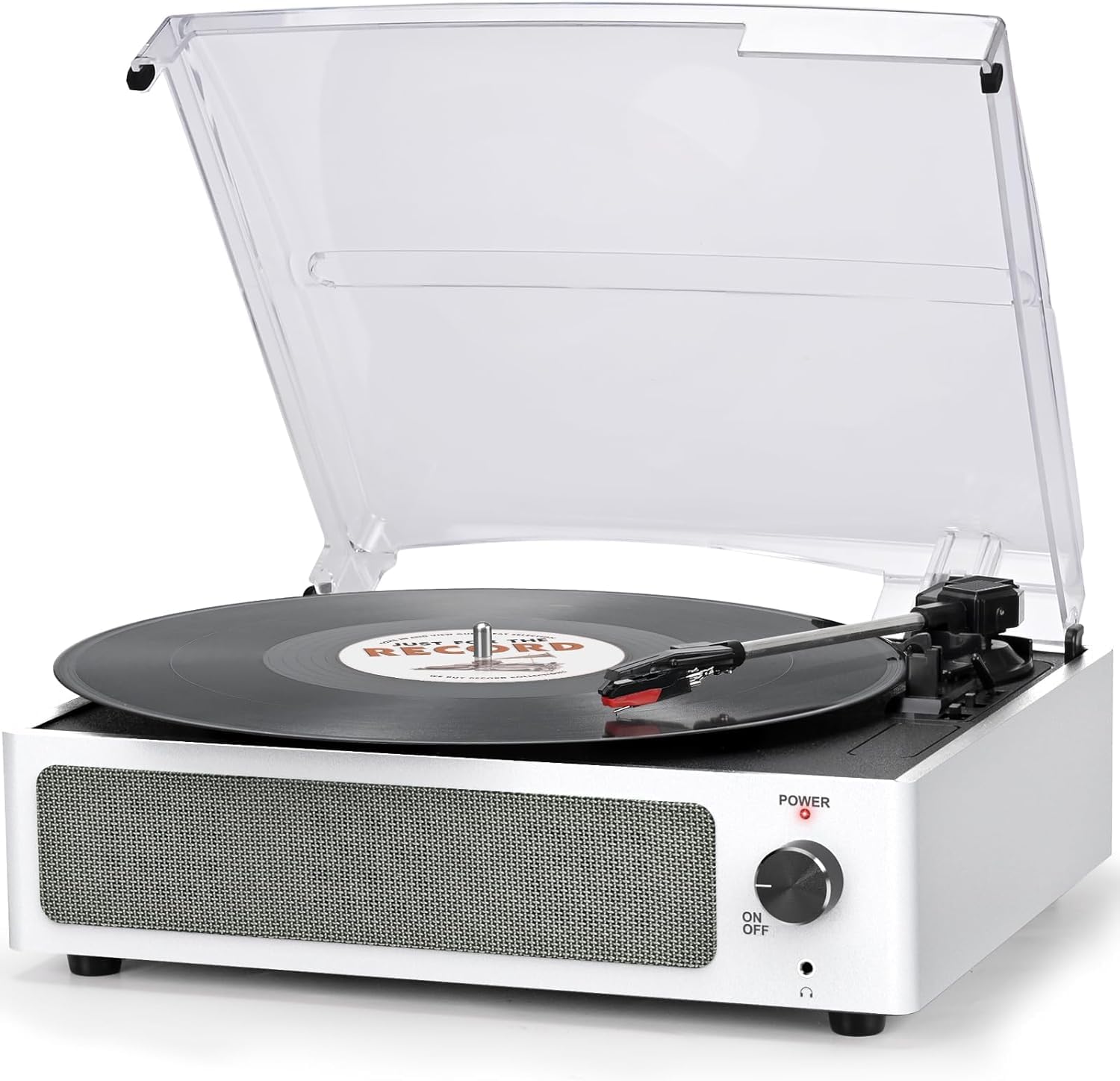 Trynnay Plattenspieler Mit Lautsprecher - Wireless LP Phonograph Mit Eingebauten Stereo-Lautsprechern, 3-Gang-Riemenantrieb, Vinyl Schallplattenspieler, Retro Cyan